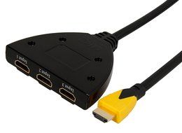 A-technology Sl3103 3&times;1port Hdmi Pigtail Switch3&times;1 with 0.6 Ft Hdmi Cable Can Make You Connect Dvd/xbox360/stb... N30