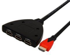 A-technology Sl3103 3&times;1port Hdmi Pigtail Switch3&times;1 with 0.6 Ft Hdmi Cable Can Make You Connect Dvd/xbox360/stb... N32