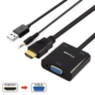 HDMI to VGA Output, Costech HD 1080p Gold-plated TV AV Video Converter Adapter Plug and Play with Audio Cable,... N6