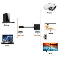 HDMI to VGA Output, Costech HD 1080p Gold-plated TV AV Video Converter Adapter Plug and Play with Audio Cable,... N7