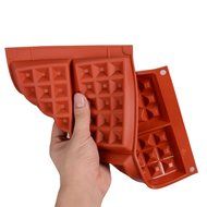 4-Cavity Mini Fancy Bundt Waffles Cake Cookie Pan Silicone DIY Mold Baking Mould N5