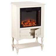 Southern Enterprises Catalyne Vertical Console Fireplace - White N4