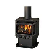 Napoleon GDS28-1N Fireplace, Natural Gas Stove Direct Vent 30,000 BTU - Painted Metallic Black