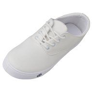 Spritech(TM) Women's Girls Fashion Casual Comfy Fabric Lace-up Flat Canvas Shoes White N6