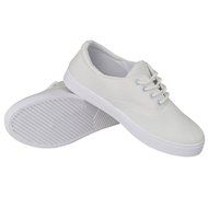 Spritech(TM) Women's Girls Fashion Casual Comfy Fabric Lace-up Flat Canvas Shoes White N7
