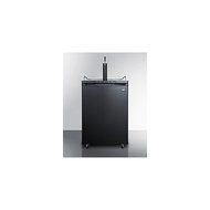 Summit SBC635M Commercial 5.7 cu. ft. Freestanding Beer Dispenser with Black Door Auto Defrost and Digital