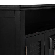 Media Electric Fireplace in Black Finish N3