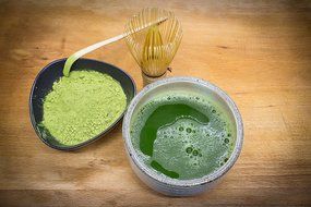 Matcha Green Tea Powder Organic - USDA &ndash; 4 oz - 50%-50% Mix of Ceremonial and Culinary Japanese Matcha N9