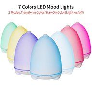 Aromatherapy Essential Oil Diffuser, Anskp 100ml Ultrasonic Cool Mist Aroma Humidifier with 7 Color Changing LED... N5