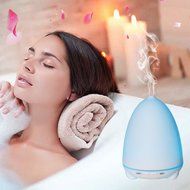 Aromatherapy Essential Oil Diffuser, Anskp 100ml Ultrasonic Cool Mist Aroma Humidifier with 7 Color Changing LED... N6