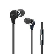iLuv IEP374BLK Twisted Taffy Premium Earphones with SpeakEZ Remote - Black (Discontinued by Manufacturer)