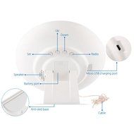Seetru Wake-Up Sunrise Simulation Alarm Clock Night Light Bedside Mood Lamp with Nature Sounds, FM Radio and USB... N4