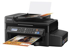 Epson WorkForce ET-4500 EcoTank Wireless Color All-in-One Supertank Printer with Scanner, Copier, Fax, Ethernet... N4