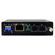 StarTech.com 1000 Mbps Gigabit Ethernet Multi Mode Fiber Media Converter with SC 550m (ET91000SC2) N11