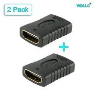 HDMI Female to Female F/F Coupler Premium Gold Plated Adapter Converter Plug (2 Pack) - WDLLC N3