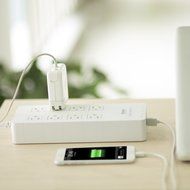 iDsonix 8 Power Socket Outlets with 5V 2.4A 5-Port Smart USB Charging Ports 5ft Cord Built-in Surge Protector...