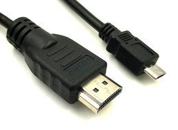 Duttek HDMI to Micro USB Cable, 1M/ 3.3ft HDMI Male to Micro USB Male Converter Connector Cable Cord N3