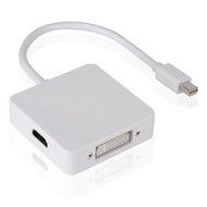 DOUBLETHREE 3 In 1 1080P Display Port DP to HDMI VGA DVI Adapter Converter Cable for MacBook N6