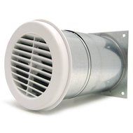 Aldes Airlet 200 Round Fresh Air Inlet - White Exterior Grille