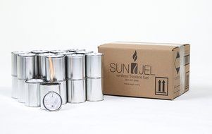 SunJel Fume-free Firespace Gel Fuel Canister, Pure Gel, 24-Pack N18