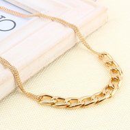 Oligex(TM) Womens Jewelry Golden Multi Braided Choker Pendant Bib Statement Chunky Necklace N4