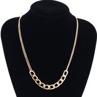 Oligex(TM) Womens Jewelry Golden Multi Braided Choker Pendant Bib Statement Chunky Necklace N6