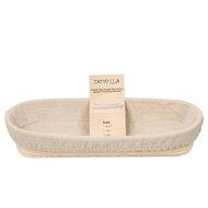 DOYOLLA 1pcs Oval Shaped 10" Banneton Brotform Bread Dough Proofing Rising Rattan Basket &amp; Liner Combo N8
