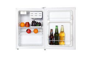 Midea Black 2.4 CF Compact Single Reversible Door Refrigerator 87LB N2