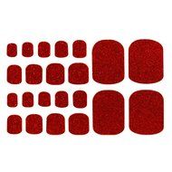 EVTECH(TM) 4 Style Colorful Toe Nail Sticker Full Nail Wrap Nail Decals Strips Gradient Nail Polish Strips Nail... N15