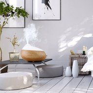 Essential Oil Diffuser, Hoosam 120ml Wood Grain Aromatherapy Diffuser Ultrasonic Cool Mist Air Humidifier with... N11