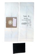 7 Royal Type Q Allergy Vacuum BAG + Filter, AirPro Ry 2000, Aire, Canister Vacuum Cleaners, 3-RY2100-001, RY2100 N2