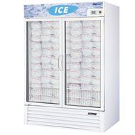 Turbo Air TGIM49 49 cu. ft. Ice Merchandiser with LED Interior High Tech Monitor Triple Pane Heated Glass Doors...