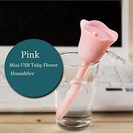 Your supermart Mini USB Tulip Flower Humidifier Floats On The Water For Home Pink N4