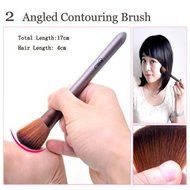 ShungHO MSQ Brand 6pcs Makeup Brushes Set, Coffee Makeup Brushes Cosmetic Tool Kits Set With Bag N7