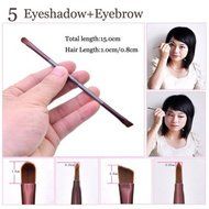 ShungHO MSQ Brand 6pcs Makeup Brushes Set, Coffee Makeup Brushes Cosmetic Tool Kits Set With Bag N8