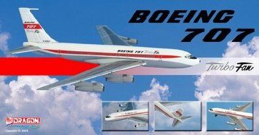 Boeing 707 Turbo Fan with Tin Box (1:400)