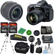 Nikon D610 Digital SLR - International Version (No Warranty), 18-55mm f/3.5-5.6 DX VR, 2pcs 16GB ZeeTech Memory...