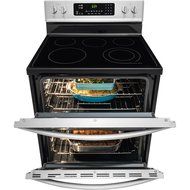 Frigidaire FGEF302TPF 30" Gallery Freestanding Electric Double Oven Range with SpaceWise Expandable Elements in... N4