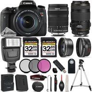 Canon EOS T6s DSLR Camera + Canon EF-S 18-135mm f/3.5-5.6 IS STM Lens + Canon EF 70-300mm f/4-5.6 IS USM Lens...