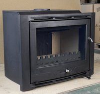 HiFlame Wood Burning Fireplace Insert HF577IU7 Paint Black N3