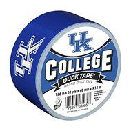 Duck Brand 240268 University of Kentucky College Logo Duct Tape, 1.88-Inch by 10 Yards, Single Roll by Duck