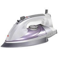 Comfort Grip Handle Professional Steam Iron with Pivoting Cord, Purple