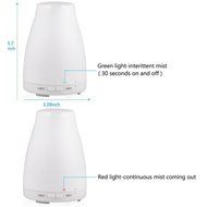 AccOED Aromatherapy Essential Oil Diffuser Ultrasonic Cool Mist Aroma Humidifier With Color LED Lights Changing... N4