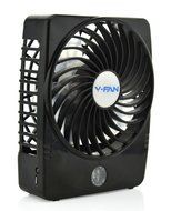 Welltop&reg; Mini Sqaure Electrical Rechargeable Fan Desktop Clip-on Fan Summer Cooler Electric Personal Fan Power... N6