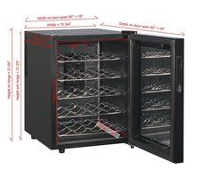 Sunpentown WC-20TL ThermoElectric with Touch Sensitive Controls 20-Bottle Wine Cooler N3