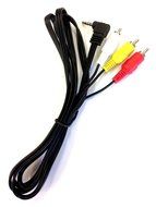 Audio / Video AV 3.5mm to 3-RCA 5ft Composite Cable for Canon Camcorders - by CyberTech&reg;