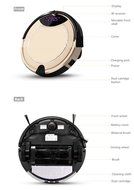 Automatic Rechargable LED Screen Remote Control Household Intelligent Cleaning Robot Mini Vacuum Cleaner Robot... N5
