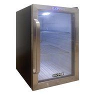 Norpole NPCM25SB 2.5 cu.ft. Stainless Steel Merchandiser, Black N3