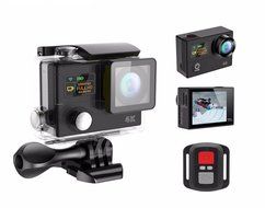 Original Sport camera H3R Remote Control Ultra 4K HD 2.0" Dual Screen Action Camera Waterproof 30m 170D Lens Camera N4