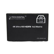 J-Tech Digital JTD-HD4X2-HIFI HDMI 4x2 Matrix Version 1.3 Certified for Full HD 1080p and Support 3D N8